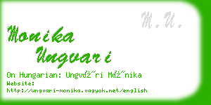 monika ungvari business card